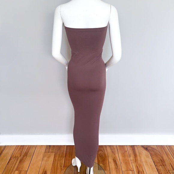 $265 Wolford Fatal Dress Clove Dirty Rose Small Multiwear Maxi Strapless Skirt - Picture 5 of 13
